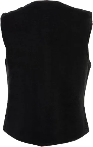 Vista 2 de Milwaukee Chaleco vaquero azul de cuero para mujer Mdl4000