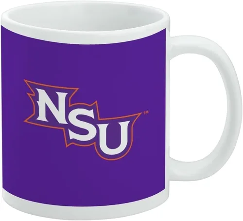Vista 517 de Taza de cerámica con el logotipo principal de la Universidad Rider, taza de regalo novedosa para café, té y bebidas calientes, 11oz, blanca