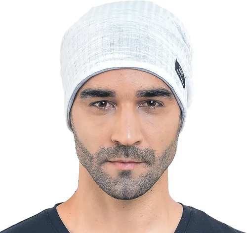 Vista 3 de Hombres Slouch Hollow Beanie Thin Summer Cap Skullcap B018h
