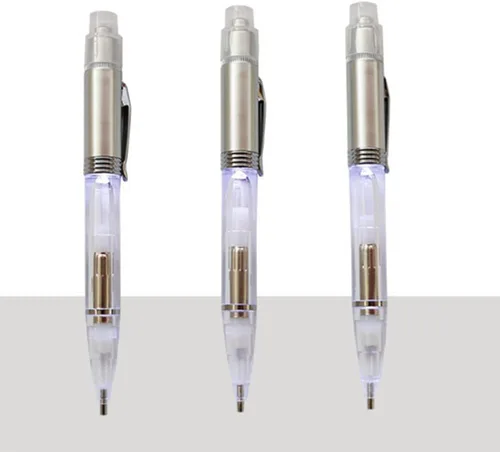Vista 3 de 2 unids LED Luminous Point Drill Pen Cómodo diamante pincel para imagen de diamante DIY Manualidades Accesorios