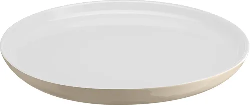 Vista 5 de Emile Henry EVERYDAY COLLECTION - Plato llano de cerámica de 11 pulgadas, océano y crema