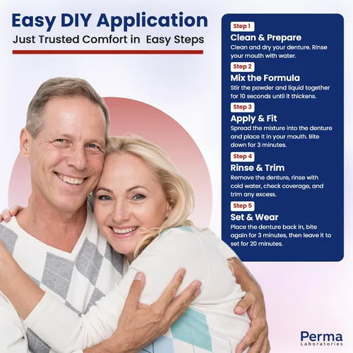 Vista 5 de Perma Soft Denture Reliner - 1 kit - Fabricado en los Estados Unidos - Relines 1 plato individual