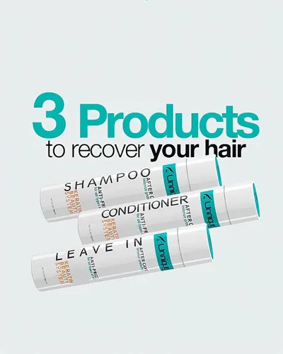 Vista 2 de UNNIQUE KBS Kit de cuidado del cabello, champú y acondicionador reparador y tratamiento sin enjuague, set de cuidado después del cuidado