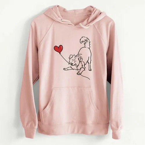 Vista 2 de Inkopious Border Collie Heart String Hoodie, Border Collie Sweatshirt, Border Collie Valentines Gift