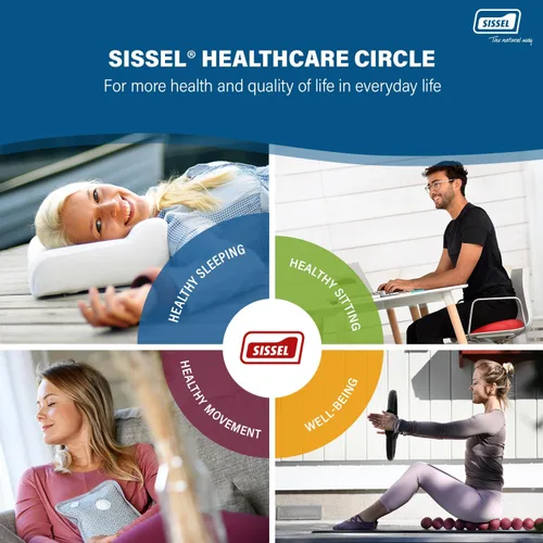 Vista 9 de SISSEL Almohada suave para cuello M Espuma especial viscoelástica Soporte ergonómico de columna vertebral Funda de terciopelo lavable