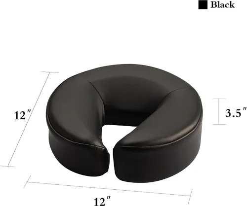 Vista 2 de Master Massage Cojín facial universal para mesa negro, 1 unidad, color negro