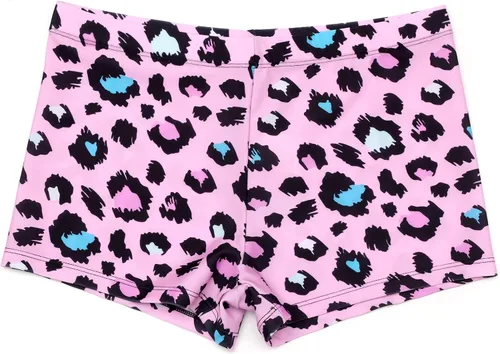 Vista 4 de Rosdeer Pantalones cortos de gimnasia brillantes para niñas de 2 a 14 años