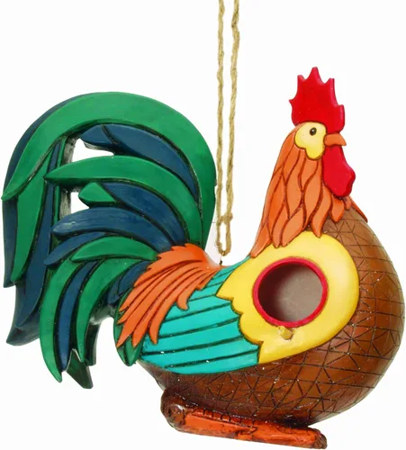 Vista 4 de Spoontiques - Birdhouse - Decoración de jardín - Casa decorativa para pájaros para decoración de patio y jardín - Novedad colgante para patio al
