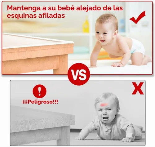 Vista 2 de Protector de esquina transparente de 20 pies con 4 esquinas, protector de esquina a prueba de bebés, protector de esquinas para muebles