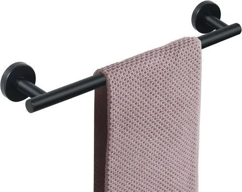 Vista 33 de NearMoon - Barra para toallas de baño, accesorios de baño de acero inoxidable, para toalla de ducha para baño, soporte de toalla montado en la pared