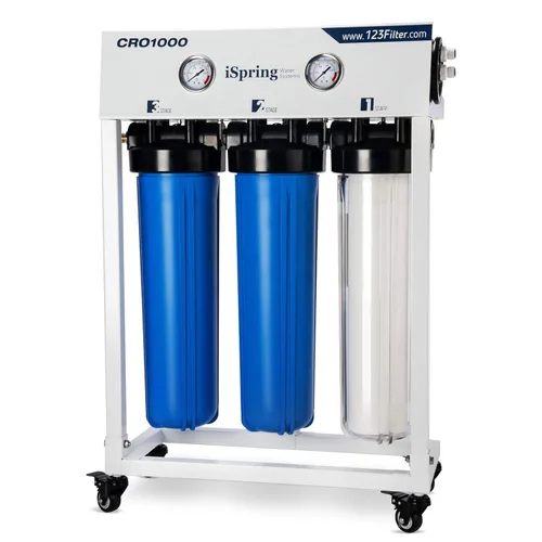 Vista 10 de iSpring RCB3P Sistema de filtración de ósmosis inversa sin tanque, sistema de RO de 300 GPD bajo fregadero, reduce TDS, relación 1.5:1 de agua pura