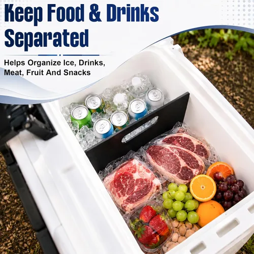 Vista 5 de Cooler Divider Cutting Board Compatible with YETI Tundra 65 Quart Cooler Cooler Accessories Perfect for Outdoors, Camping and Travel, Insert to
