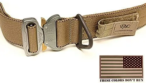Vista 2 de Viking Tactics VTAC Riggers Cinturón con calcomanía de bandera americana de 3 x 5