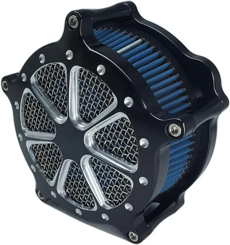 Vista 8 de Filtro de aire de admisión CNC Cut Filtro de aire Venturi Kit de cromo para Harley Dyna 2000 - 2017 Softail 2000 - 2015 Touring 2000 - 2007 Fitment