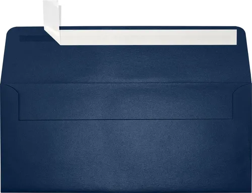 Vista 11 de LUXPaper Sobres de negocios #10 Despegar y prensar 4 1/8 pulgadas x 9 1/2 pulgadas Negro medianoche Texto de 80 libras Cantidad de 1,000