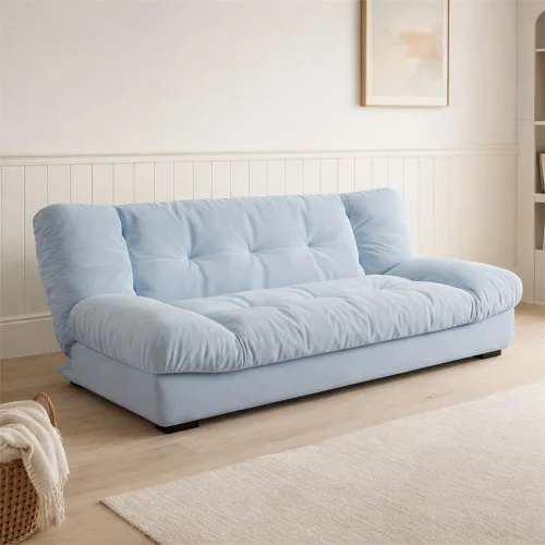 Vista 21 de Sofá futón extraíble resistente a desgarros, sofá futón convertible estilo moderno y simple con respaldo acolchado para sala de estar, apartamento
