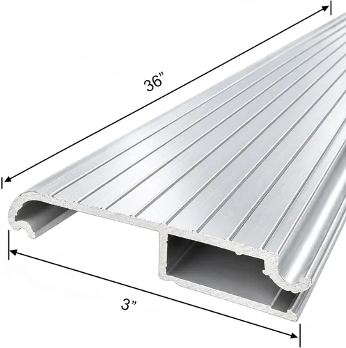 Vista 2 de KC Hardware Extensión de umbral de aluminio, extensor de umbral de puerta de alta resistencia para umbral existente, transición suave de puerta, uso