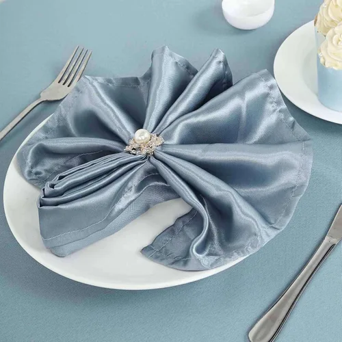 Vista 39 de Efavormart - Servilletas de lino de satén de terracota de 20 x 20 pulgadas para decoración de bodas, cumpleaños, restaurantes, fiestas, 25