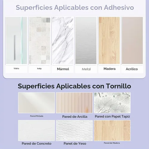 Vista 9 de VIS'V Soporte para llaves de pared, soporte adhesivo compacto para llaves con bandeja, 6 ganchos, 2 opciones de montaje, negro
