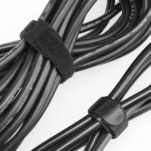 Vista 2 de 150 correas de cierre reutilizables, lazos de gestión de cables de 6 pulgadas, correas organizadoras de gancho y bucle ajustables para el hogar