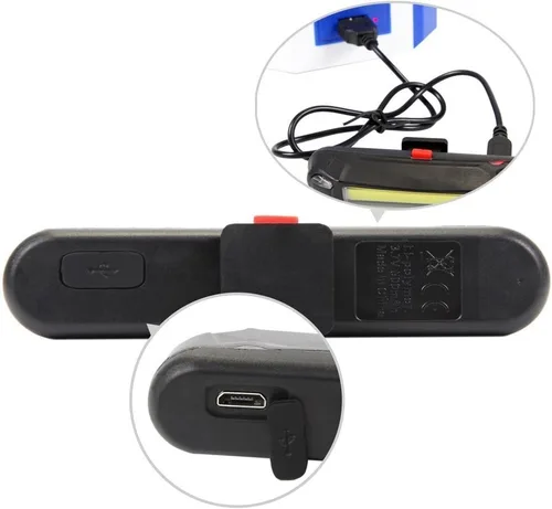 Vista 8 de Superdream Luz trasera impermeable de la bici USB recargable, luz trasera de bicicleta LED para la linterna de seguridad de ciclismo