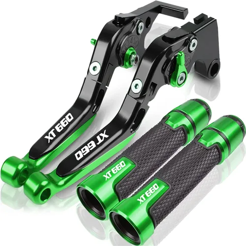 Vista 22 de Para Yamaha XT660 XT660X XT660R XT660Z 2004-2020 Palancas de embrague de freno extensibles plegables para motocicleta, embrague de freno ajustables