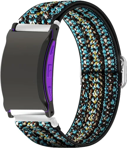 Vista 8 de Lamshaw Compatible con reloj de choque de 3 bandas, correa de repuesto ajustable de nailon elástico elástico para hombres y mujeres, compatible