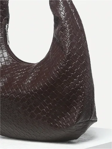 Vista 4 de Floerns Bolso de mano de cuero vintage para mujer, bolso Hobo con asa superior