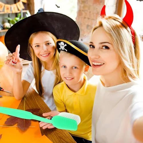 Vista 3 de Toyvian Cepillo de dientes gigante de gran tamaño, juguete novedoso para disfraz de fiesta, Halloween, selfie, foto, decoración divertida