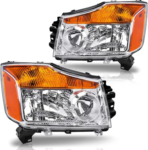 Vista 7 de DWVO Conjunto de faros delanteros compatible con Faros Altima 05 06 2005 2006 2006, par de repuesto para el lado del conductor y del pasajero