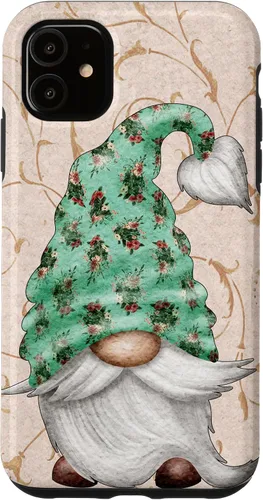 Vista 8 de Floral Shabby Chic Design with Cute Gnomie for Summer Gnome Case for iPhone 17
