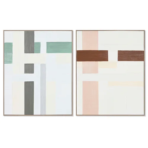 Vista 2 de Lienzo Home ESPRIT Pino Lienzo 82 x 4,5 x 102 cm 82,2 x 4,5 x 102 cm