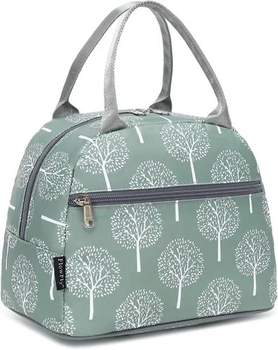 Vista 30 de Bolsa de almuerzo aislada FlowFly - Bolsa de asas organizadora para mujeres/hombres, Alpaca