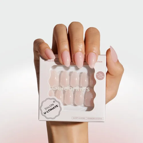 Vista 9 de Celebritips Uñas postizas a presión - Salon U-ltimate™ Bailarina, Uñas de almendra extra cortas, reutilizables 16 tamaños - Kit de 32 uñas