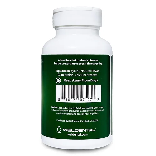 Vista 3 de Xilitol Mints 300 Tabletas de menta verde