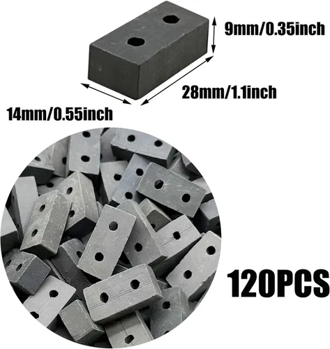 Vista 2 de Cayway 120 piezas de mini ladrillos pequeños para paisajismo, ladrillos en miniatura, ladrillos pequeños para manualidades, ladrillos falsos