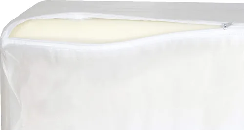 Vista 3 de Furhaven - Funda protectora de espuma para colchón resistente al agua para cama de perro, color blanco, M