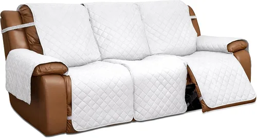 Vista 23 de Easy-Going Funda para Loveseat Reclinable de Gran Tamaño, Funda de Sofá Reversible para Reclinable Doble, Funda de Sofá Dividida para Cada Asiento