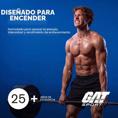 Vista 9 de GAT SPORT NITRAFLEX Burn, Frambuesa Azul, 7.23 oz (30 porciones)