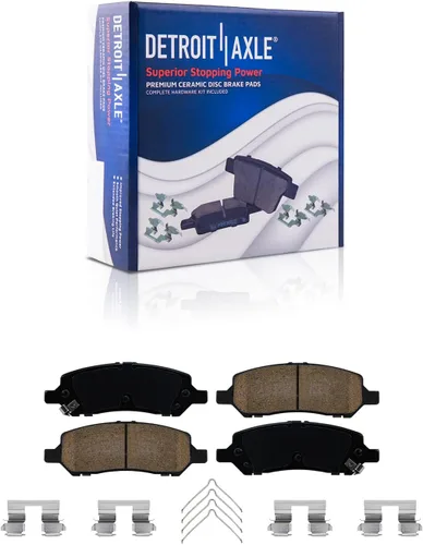 Vista 54 de Detroit Axle - Pastillas de Freno Traseras de Cerámica Izquierda Reemplazo de Pinza para Silverado Sierra Suburban 1500 Tahoe Yukon Escalade ESV EXT