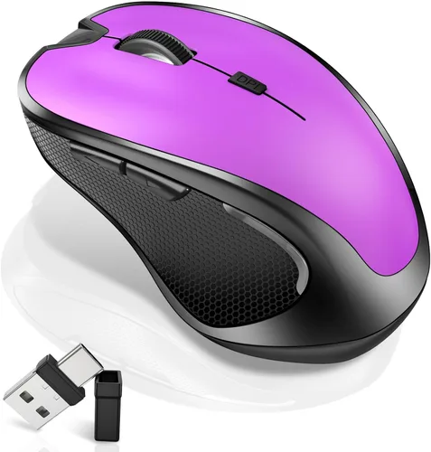 Vista 7 de Ratón para MacBook Ratón inalámbrico Bluetooth para portátil MacBook Air Mac Pro recargable silencioso PC iPad ratón óptico con Jiggler interruptor