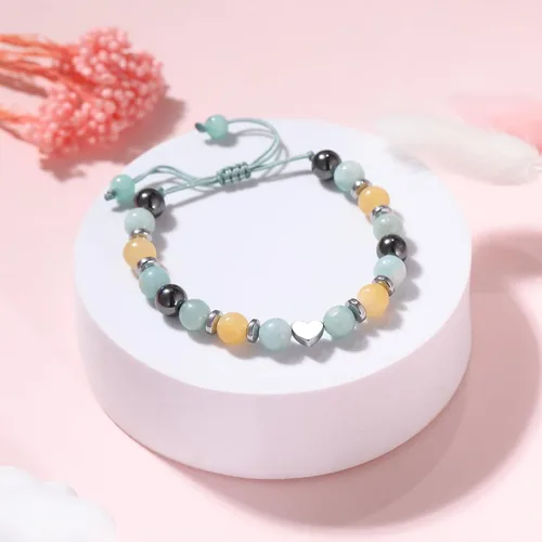 Vista 2 de Alissl Pulsera de cuentas trenzadas de cumpleaños, regalos de Navidad para niñas, pulsera ajustable, regalos de cumpleaños para adolescentes de 4 a