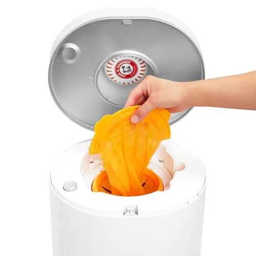 Vista 5 de Bolsas de recarga para cubeta de pañales Munchkin® Arm & Hammer Snap, Seal & Toss™, capacidad para hasta 180 pañales para recién nacidos, paquete