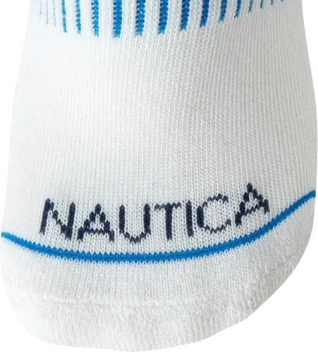 Vista 6 de Nautica Calcetines deportivos de corte bajo para mujer (paquete de 6)
