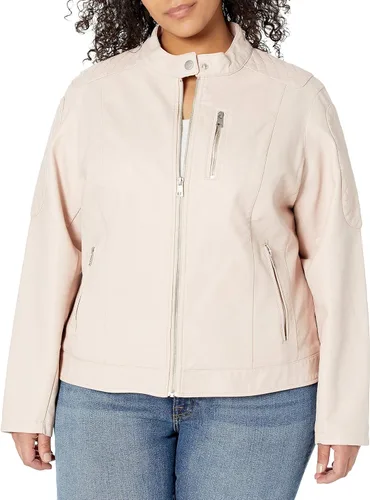 Vista 3 de Levi's Chaqueta de motocross Racer de piel sintética para mujer (estándar y plus)