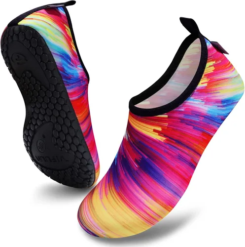 Vista 3 de VIFUUR - Zapatos para deportes acuáticos, calcetines acuáticos, de secado rápido, para yoga, con sensación de andar descalzo, sin cordones