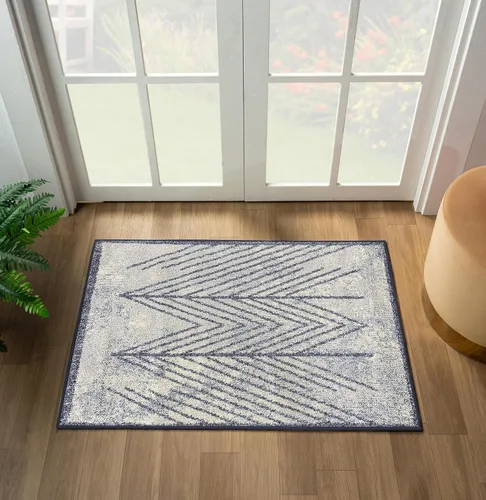 Vista 14 de LUXE WEAVERS Alfombra geométrica azul 2x8