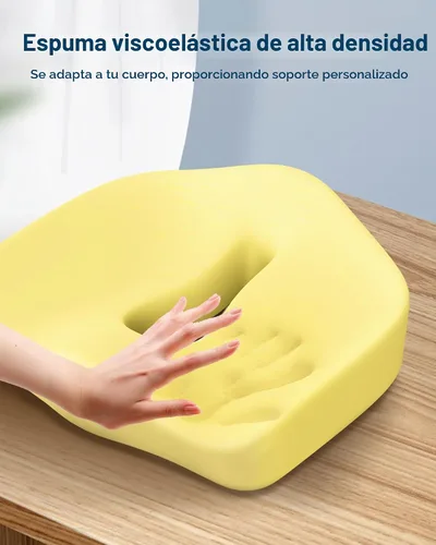 Vista 3 de Feagar Cojín de asiento - Cojín ergonómico extra grande de espuma viscoelástica Big Black