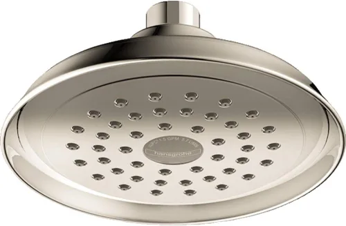 Vista 4 de hansgrohe Joleena 04780000 - Cabezal de ducha de transición de 6 pulgadas, 1 pulverizador completo con QuickClean en cromo, 04780000 Cromado