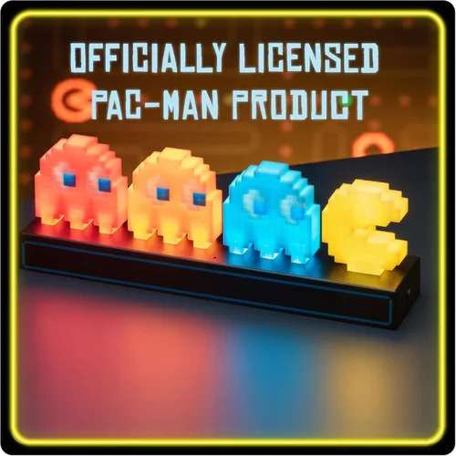 Vista 6 de Pac Man and Ghosts Light, lámpara de figura coleccionable Pac Man